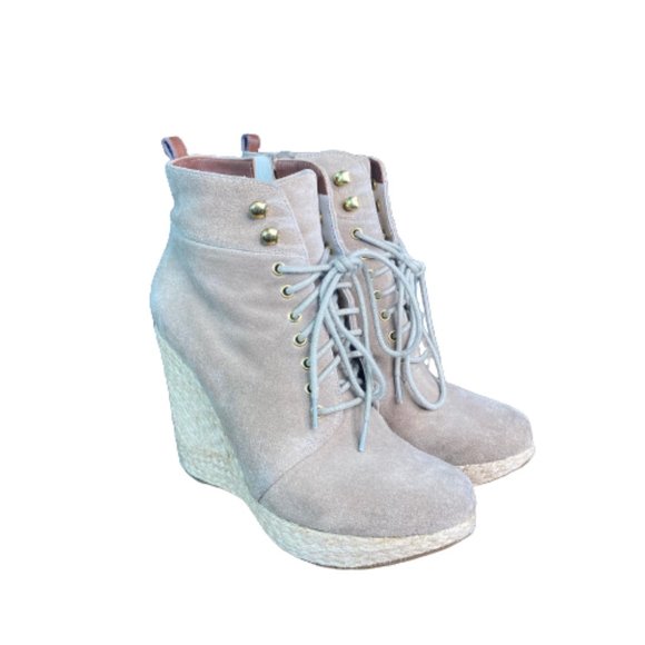 MICHAEL Michael Kors Shoes - Michael by Michael Kors Jada Suede Wedge Bootie Size 7.5